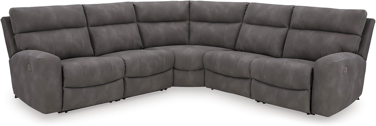 5-Piece Power Reclining Sectional — Next-Gen Durapella power reclining furniture